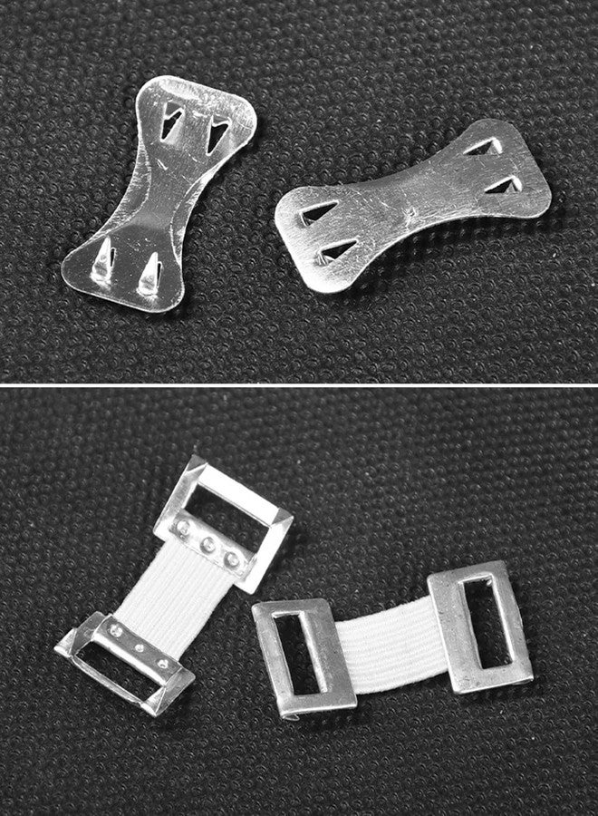 ArrErr 60 Pack Elastic Bandage Clips Aluminum Butterfly Bandage Clips Bandage Wrap Clip Fasteners for Self-Adhesive Bandage Wrap Compression Bandage Wraps Self-Adh Wrap Rolls 2 Types - Image 3